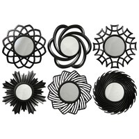 Special Moments Black Decorative Mirrors, 9.75x9.75-in. — Dollar Tree