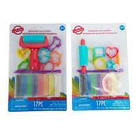 Curiosity Modeling Clay With Tools Playset, Assorted Designs, 17-Piece Pack — Dollar Tree