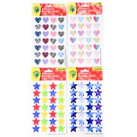 Rainbow Heart Stickers, 112-Count. Packs — Dollar Tree