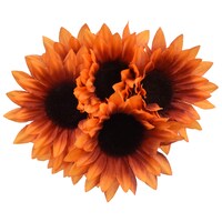 Floral Garden 6-Stem Yellow/Orange Sunflower Bushes, 14 in. — Dollar Tree