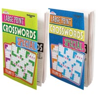 bulk kappa special large print crossword puzzle books 96 pages dollar tree