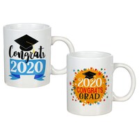 Graduation 2020 Themed Stoneware Mugs, 12 oz. — Dollar Tree (SKU 304598)