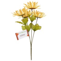 Floral Garden 4-Stem Linen Burlap Sunflower Bushes, 12 in. — Dollar Tree