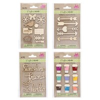 Crafters Square Wooden Stickers — Dollar Tree
