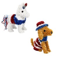 Seasonal Collection Patriotic Tinsel Decor, Assorted Characters, 1-Count. — Dollar Tree
