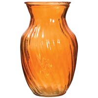 Translucent Orange Spiral Glass Bouquet Vases, 8 in. — Dollar Tree (SKU 184592)