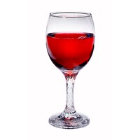 Romantic Twisted Stem Wine Goblets, 8.5 oz. — Dollar Tree penny item