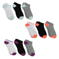 Juncture Women's Athletic Now Show Socks Sizes 8-14, Assorted Styles And Colors, 3-pair Pack. — Dollar Tree