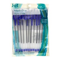 Jot Blue Clear Ballpoint Pen, 12 Count. Pack — Dollar Tree