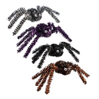 Tinsel Spider Halloween Decor, Assorted Colors, 1-Count. — Dollar Tree