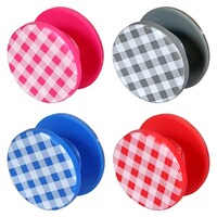 Gingham Expandable Phone Grip and Stands, 1.5x0.75 in. — Dollar Tree (SKU 328350)