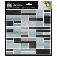 Bulk Main Street Wall Creations Peel Stick Faux Wall Tiles 8x8 In Dollar Tree