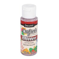 DecoArt Crafter's Acrylic Red Glitter Paint, 1-Count. — Dollar Tree