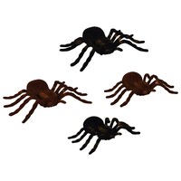 Flocked Plastic Spider Decorations — Dollar Tree (SKU 154031)