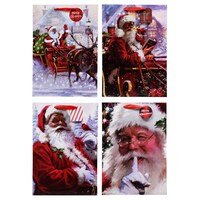 Voila Extra-Large Santa Christmas Gift Bags, 17x12x5 in. — Dollar Tree