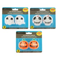 LED 2PK TEALIGHT HALLOWEEN — Dollar Tree (SKU 293836)