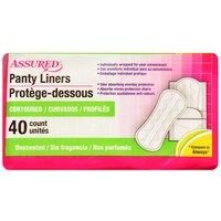 Assured Odor-Absorbing Panty Liners, 40-ct. Packs — Dollar Tree (SKU 917750)