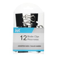 Black Metal Binder Clips, 12-Count. Packs — Dollar Tree