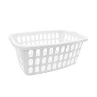 White Laundry Basket, 24x17.3x10.2 in. — Dollar Tree