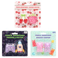 Pencil Sharpener, Assorted Styles, 2-Piece Pack. — Dollar Tree