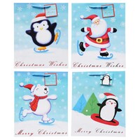 Voila Large Whimsical Christmas Gift Bags, 12x10x4.5 in. — Dollar Tree