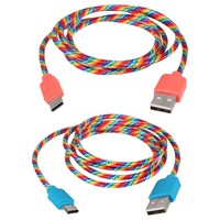 e-circuit Rainbow Type C USB Cables, 39 in. — Dollar Tree