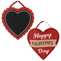 Valentine's Wooden Heart Decorations — Dollar Tree