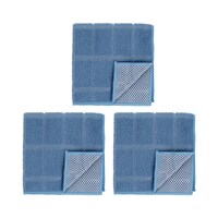 Home Collection Blue Dishcloth, 3-Piece Pack — Dollar Tree