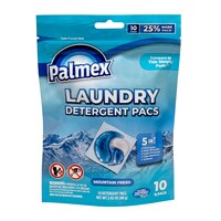 Palmex Laundry Detergent Packs With Mountain Fresh Scent, 10-Piece Pack. — Dollar Tree