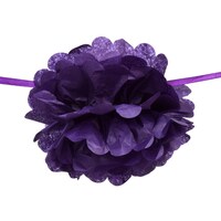 Hanging Purple Pom-Pom Garland, 9 ft. Strands — Dollar Tree penny item