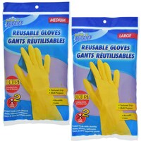 Scrub Buddies Reusable Latex Gloves, 2-Count. Packs — Dollar Tree
