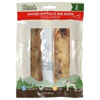 Nature's Corner Dog Water Buffalo Rib Bone Dog Chews, 2-Count. Packs — Dollar Tree