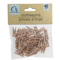 Crafter's Square Mini Clothespins, 50-Count. Packs — Dollar Tree