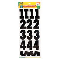 Crayola Removable Number Poster Stickers, 30-Piece Pack. — Dollar Tree