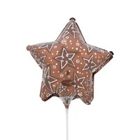 Pre-Inflated Brown Mini Star Stick Balloons, 9 in. — Dollar Tree (SKU 181503)