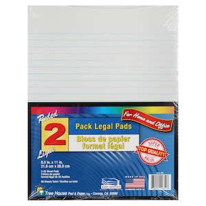 Yellow Ruled Legal Pads, 2-ct. Packs