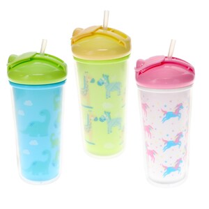 12 oz Sippy Cup w/ Stainless Steel Straw and Bamboo Lid – Revive Glassworks