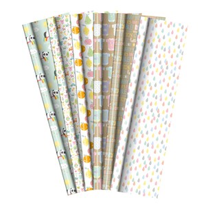 Assorted Baby Wrapping Paper, 20-ft.