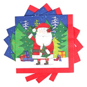 Whimsical Santa Napkins, 5x5 in., 20-ct. Packs