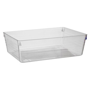 Bulk Essentials Clear Rectangular Drawer Organizers 8 75x6 25 In