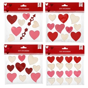 36 Heart-Shaped Scratch Stickers, 6-Ct. at Dollar Tree