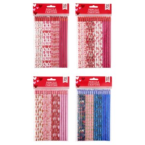 Valentine Themed Wooden #2 Pencils, 12-ct. Packs
