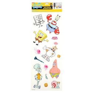 Licensed Nickelodeon Spongebob Squarepants Wall Stickers, 14 stickers