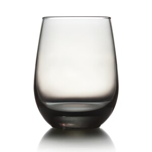 Stemless Smoked Wine Glasses, 20.5 fl.oz.
