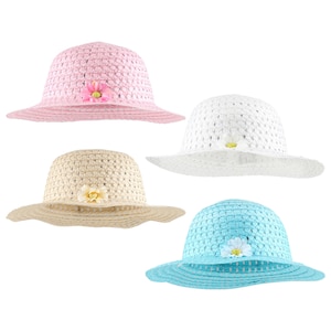 View Girls' Straw Paper Sun Hats