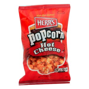 View Herr's Hot Cheese Flavored Popcorn,