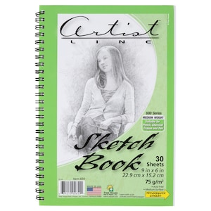 28.8 Top-Wire Sketchbook, 75-Sheet at Dollar Tree