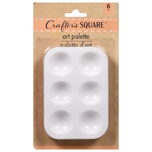 Crafter's Square Plastic Paint Palettes, 6-ct. Packs