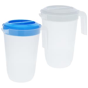 hotsale clear plastic pitcher 2l round