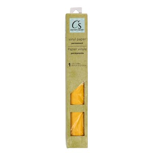 Crafter's Square Permanent Yellow Vinyl Paper, 48x12-in.